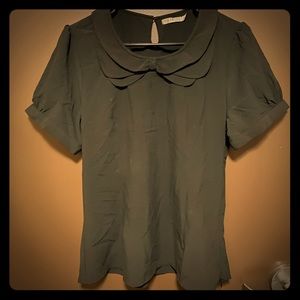 Mikarose Blouse with Bow Neckline